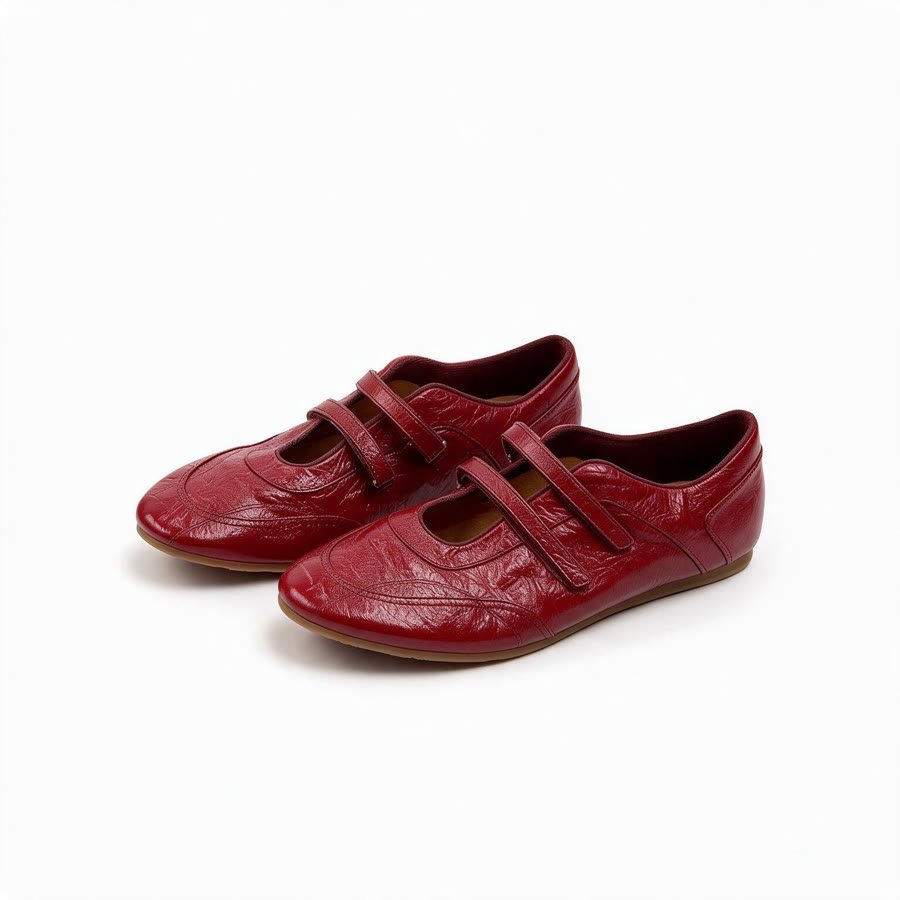 Red Mary Jane Flat